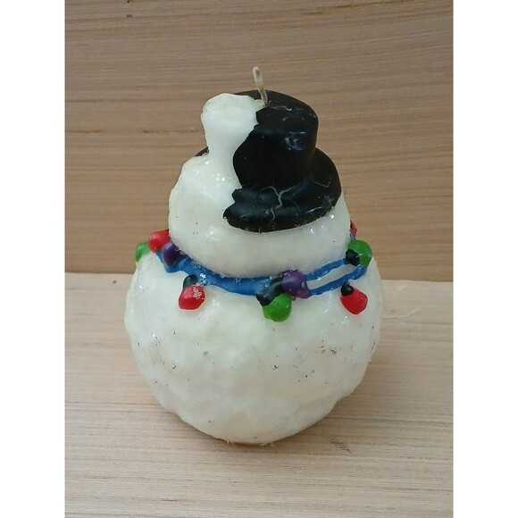 Christmas Snowman Candle Holiday Decoration - Picture 4 of 9